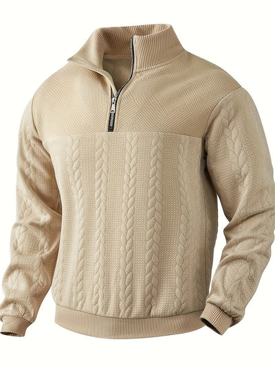 Warmer gestrickter herrenpullover aus wolle für den winter