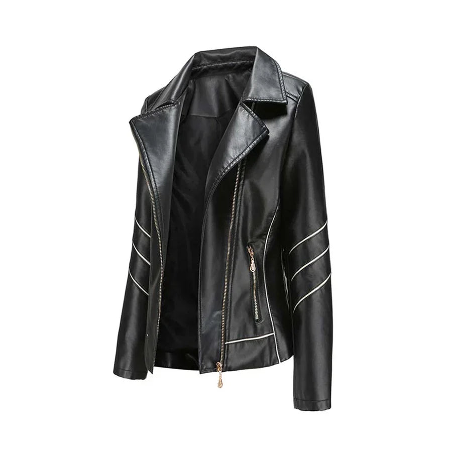 Hannie - elegante lederjacke für einen raffinierten look
