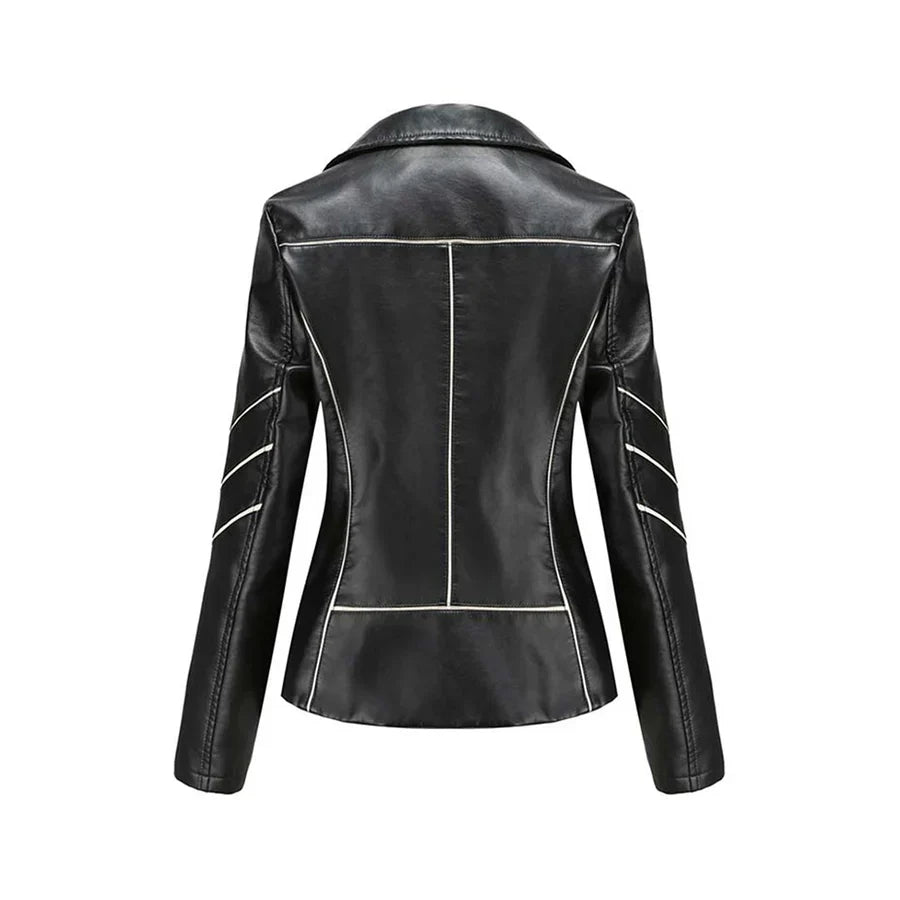 Hannie - elegante lederjacke für einen raffinierten look