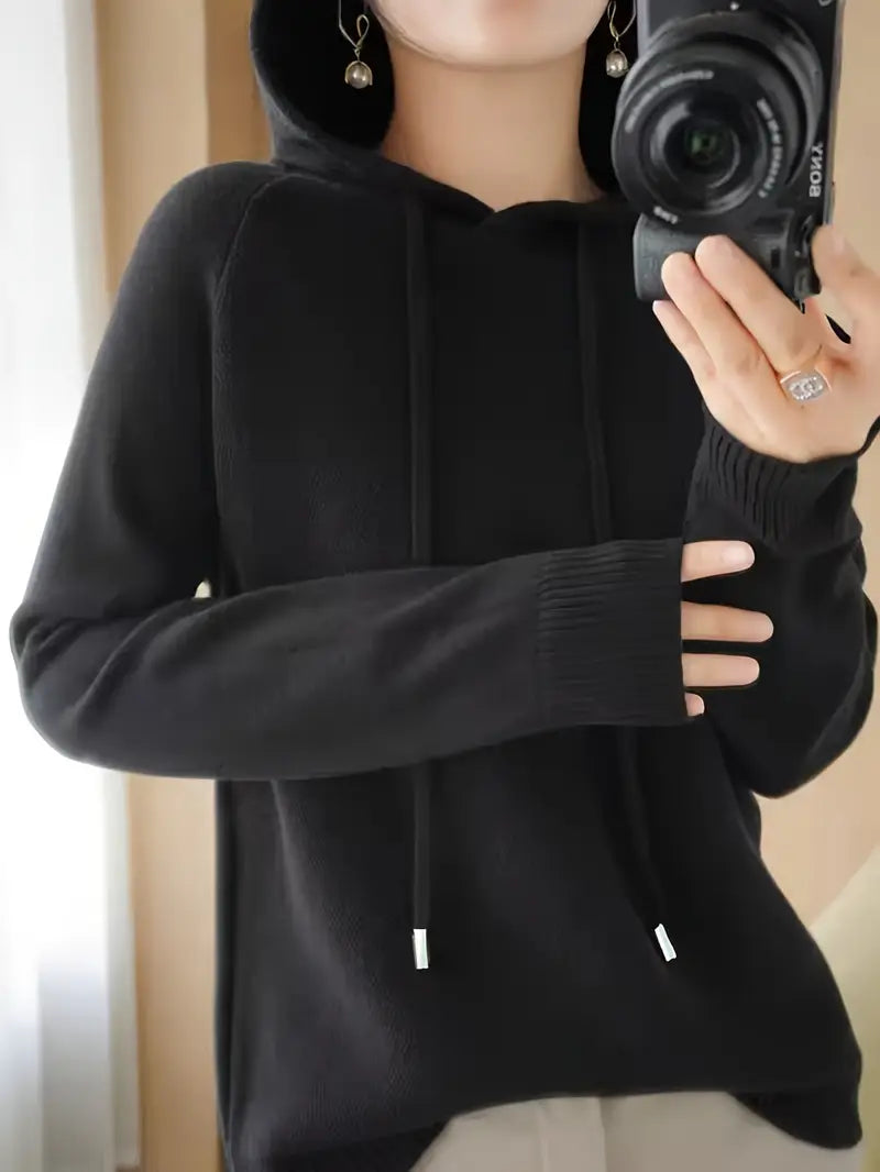 Valentina® | Kapuzenpullover mit Kordelzug, langärmliges, lässiges Sweatshirt