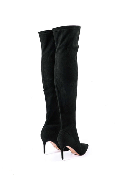 Elegante Overknee-Stiefel aus Velours – Stilvoll & Feminin