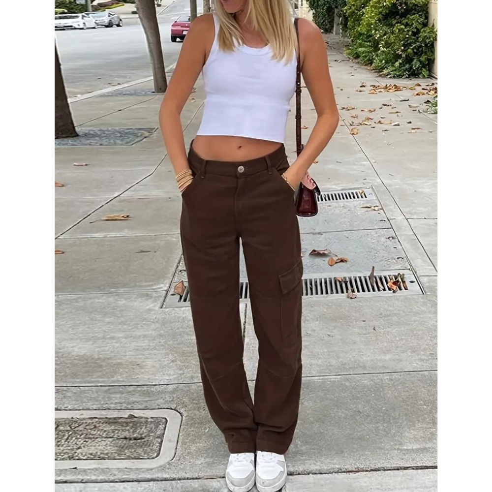 Senja - trendige damen-cargohose für einen lässigen look