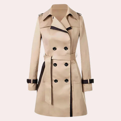 Eleganter damen-trenchcoat für einen raffinierten look