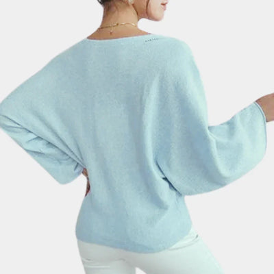 Mia – bezaubernder pullover mit blumenstickerei für damen