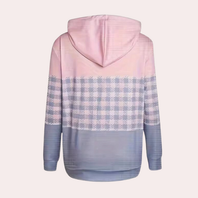 Emmanuelle - modisches und bequemes karo-sweatshirt für damen