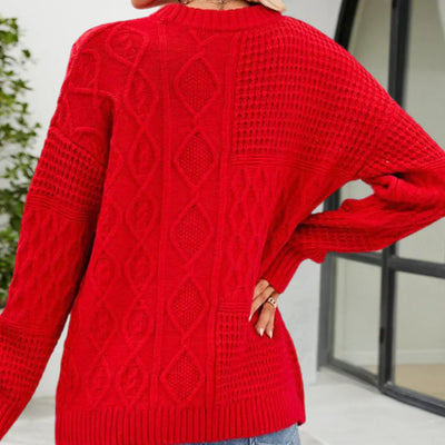 Melisande – damenpullover mit langen armeln für einen lässigen look