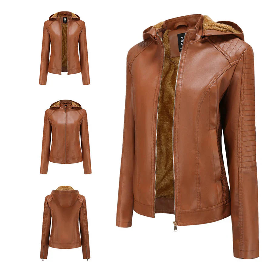 Mirjete - elegante lederjacke für einen zeitlosen look
