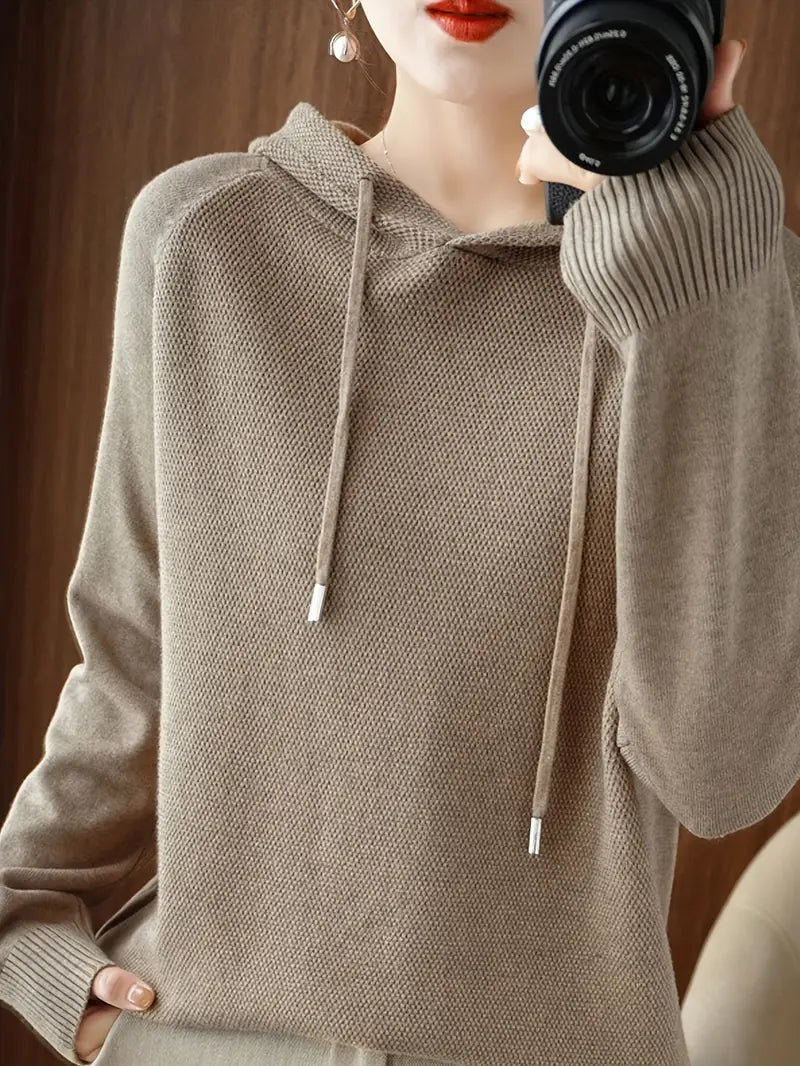 Valentina® | Kapuzenpullover mit Kordelzug, langärmliges, lässiges Sweatshirt