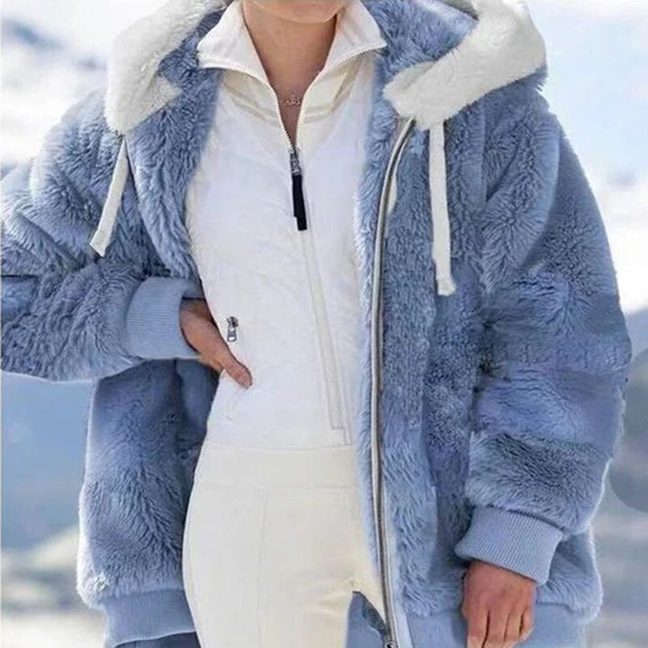 Elsa® | Winter-Hoodie aus hellblauem Fleece