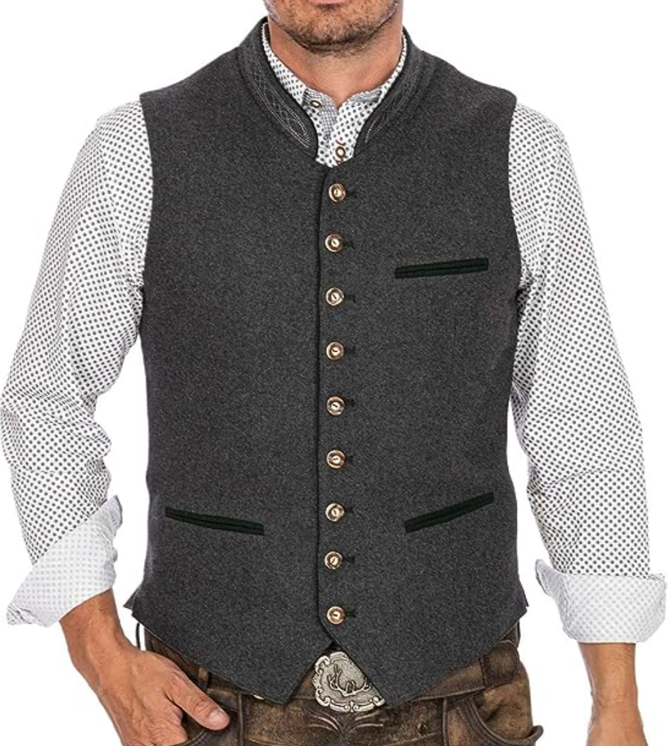 Traditionelle Trachtenweste für Herren – Klassisches Oktoberfest Gilet