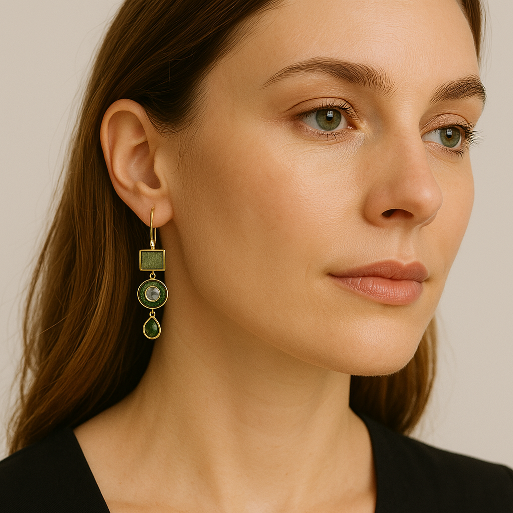 Demi | Ohrringe mit Vintage-Steinen