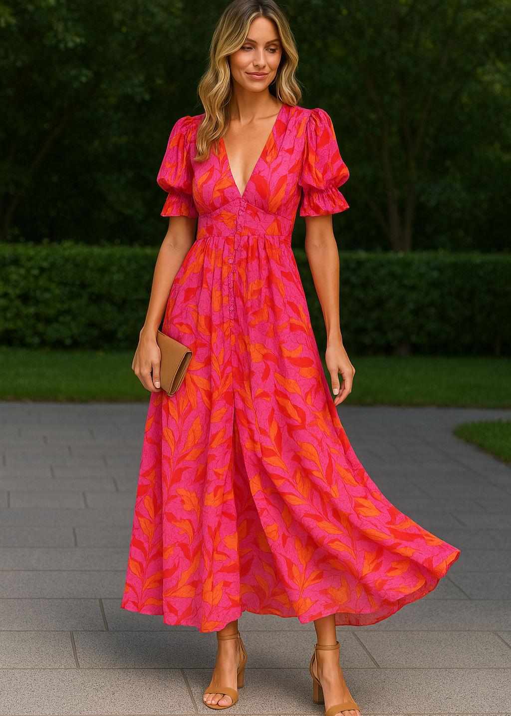 Fleur - Schmeichelhaftes Maxikleid