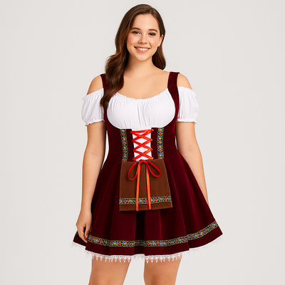 Kurzes Dirndl Kleid – Bayerisches Trachtenkleid für Frauen