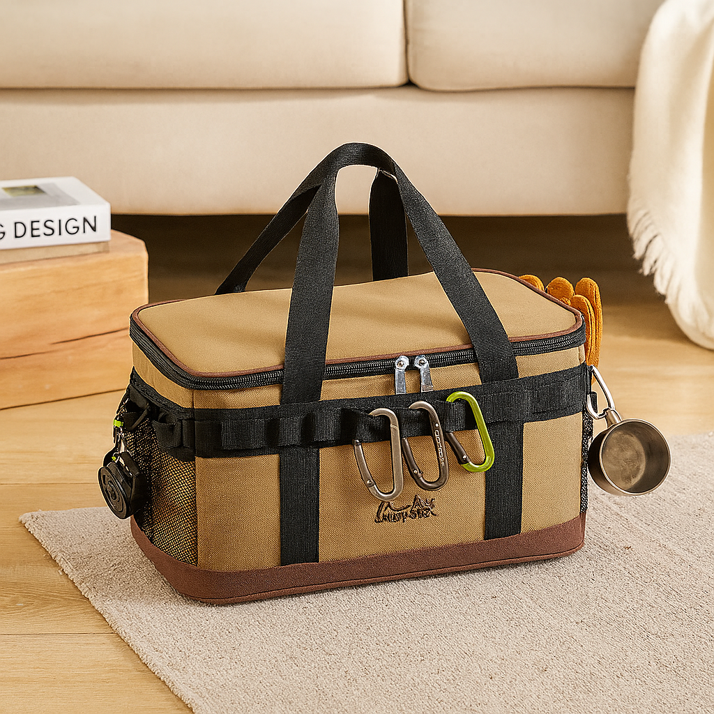 Isolierte Kühltasche mit großem Fassungsvermögen – Tragbarer Wärmespeicher für Camping und Wandern