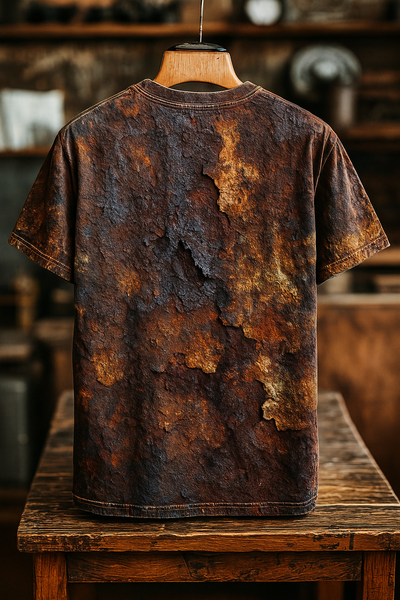 Alexander™ – Retro-T-Shirt mit Metallstruktur-Print