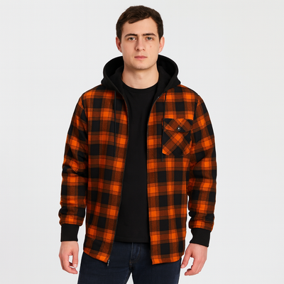 Johan | Gefüttertes Winter-Kapuzenhemd für Herren