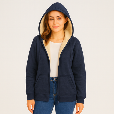 Sienna | Kuschelige Fleece-Kapuzenjacke