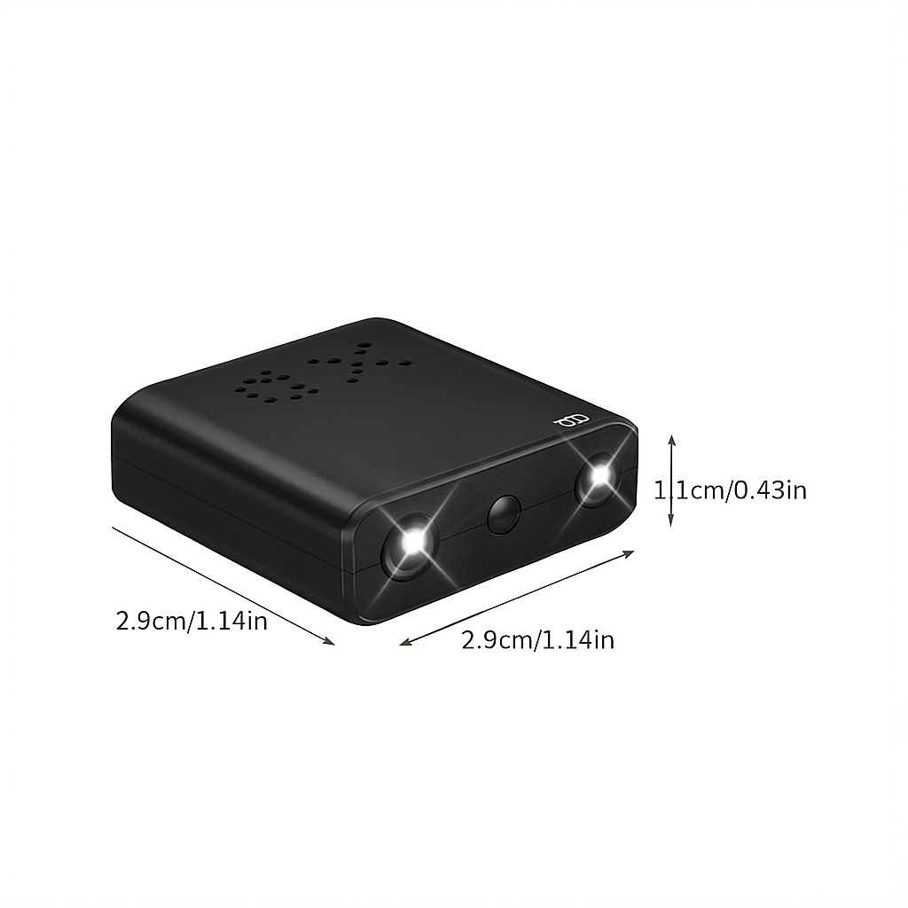 Ultrakompakte Full-HD-Minikamera – Bewegungserkennung, Nachtsicht und Loop-Aufnahme