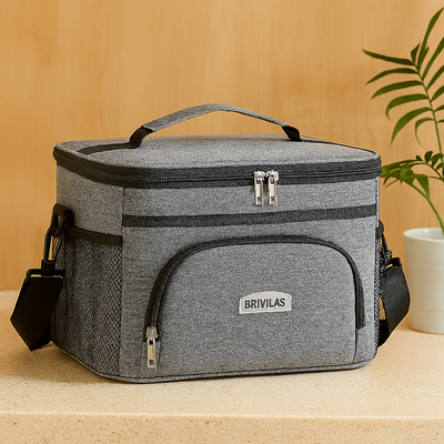 Isolierte Picknick-Kühltasche – Thermotasche für Outdoor, Strand & Camping