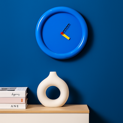 TimePop – Buntes geometrisches Wanduhren im Memphis-Stil mit mutigem künstlerischem Design