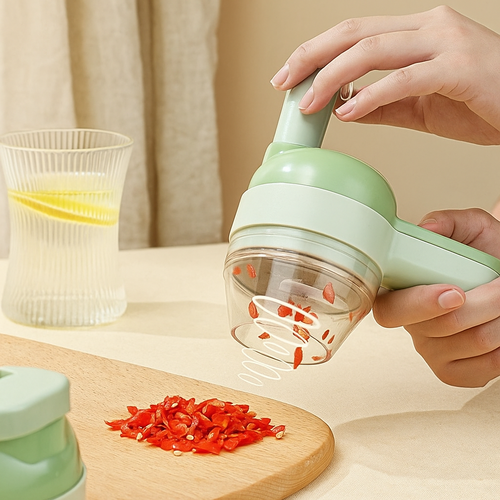 PrepMate – 4-in-1 manueller Küchenvorbereitungshersteller