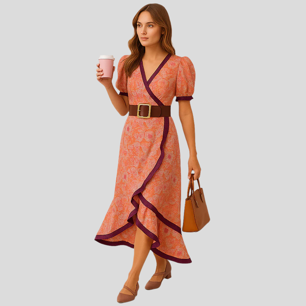 Cristy Romantisches Pink Maxikleid – Elegantes, fließendes Kleid für besondere Anlässe