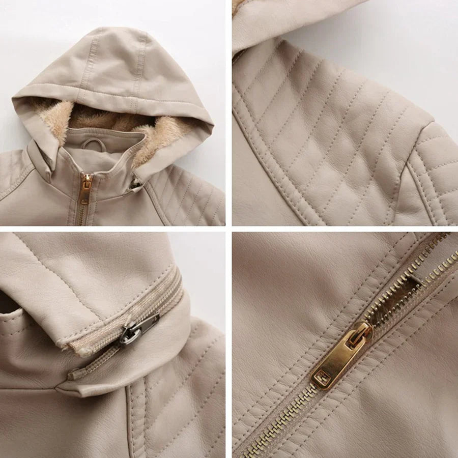 Mirjete - elegante lederjacke für einen zeitlosen look