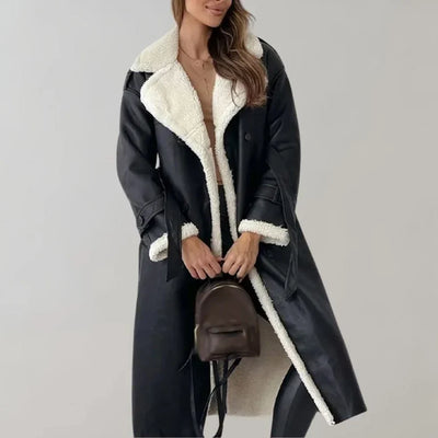 Stylischer langer wintermantel für damen von cornelis