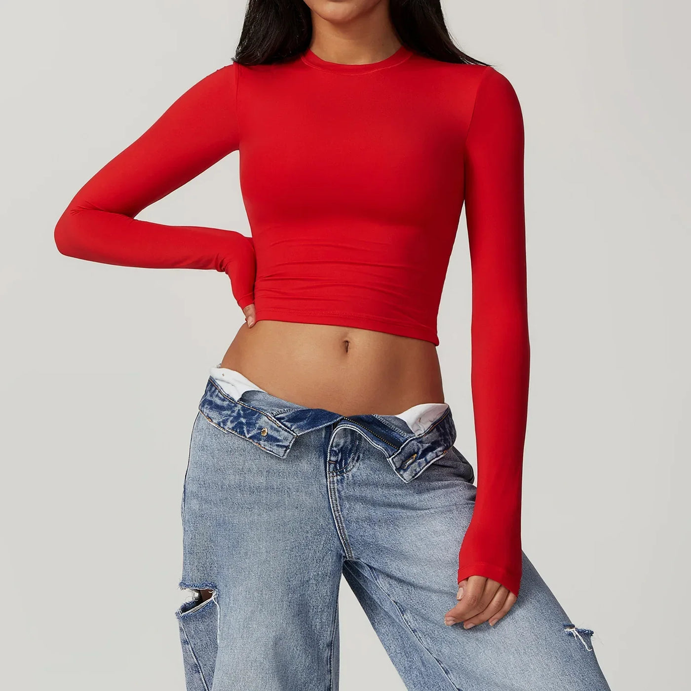 Sportliches Damen Crop-Top