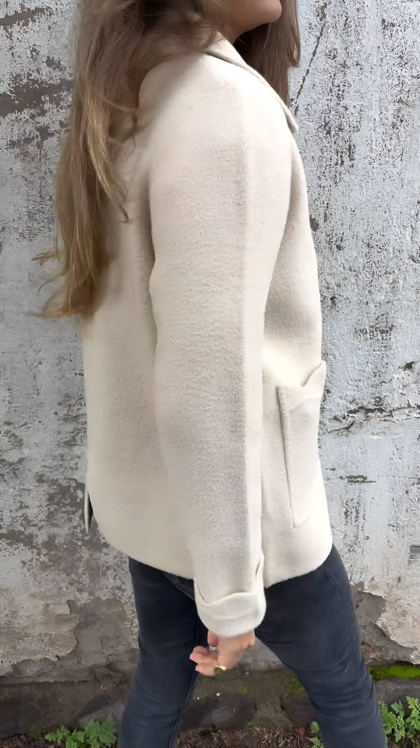 Valentina® | Wildlederjacke mit Reverskragen und Reißverschluss
