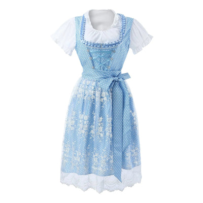 Damen Trachtenkleid Baumwolle Oktoberfest Stil