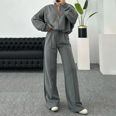 Damen Tracksuit Set Bequem Minimalistisch