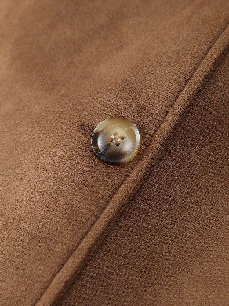 Beatriz® | Eleganter Wildledermantel mit Gürtel