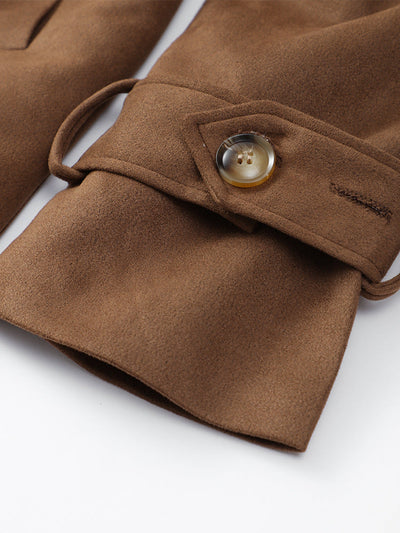 Beatriz® | Eleganter Wildledermantel mit Gürtel