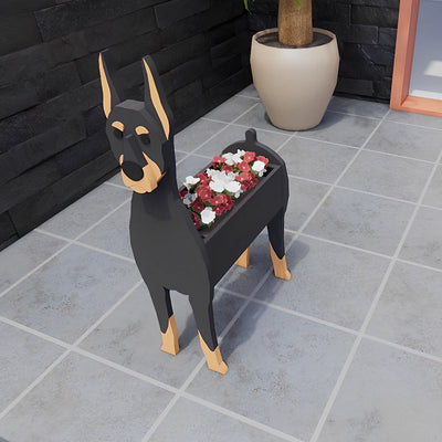 Dobermann Pinscher Flower Pot