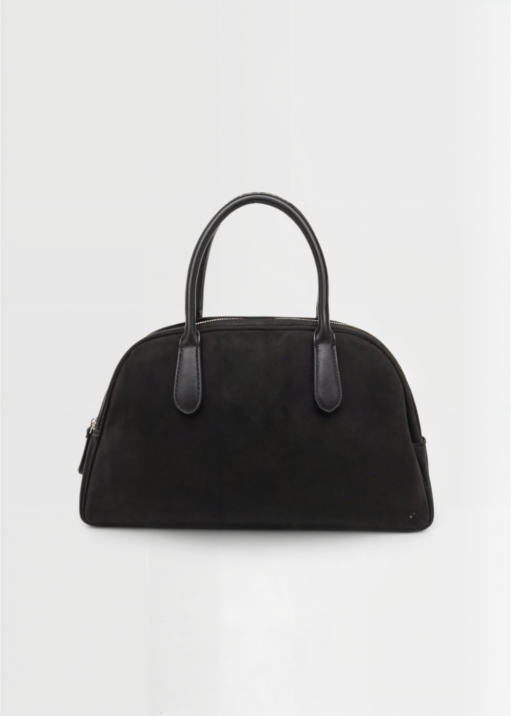 Echte Wildleder Handtasche Damen – Kleine Schultertasche mit Reißverschluss