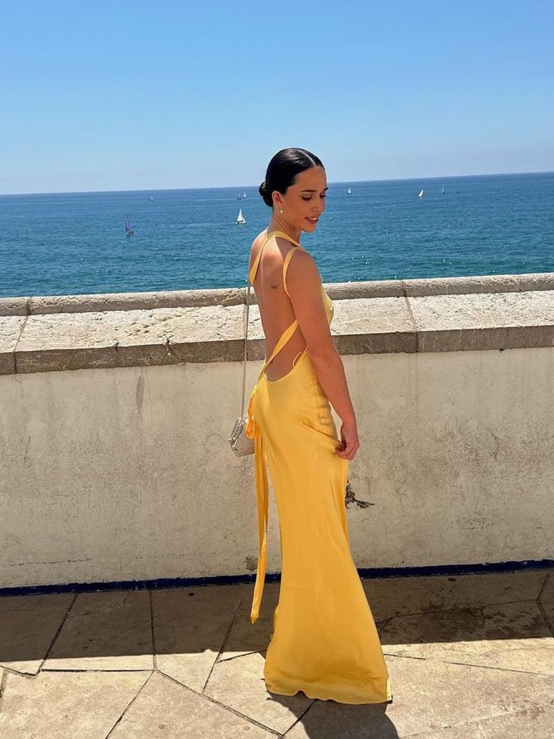 Avery | Elegantes Maxikleid ohne Rücken