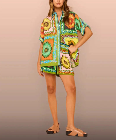 Olivia™ - Floral Shorts Set