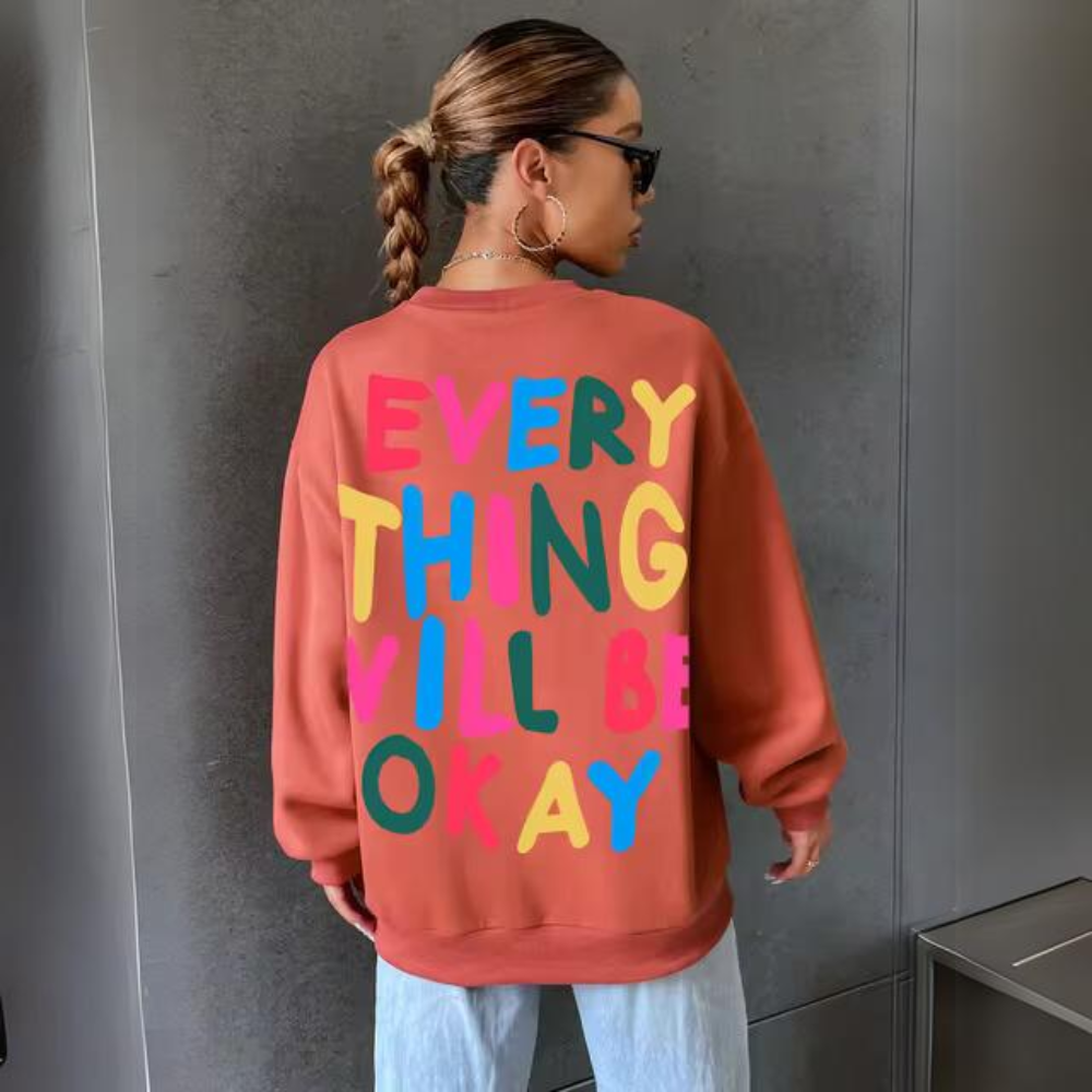 Frida® | Lässig bedrucktes Kapuzen-Sweatshirt