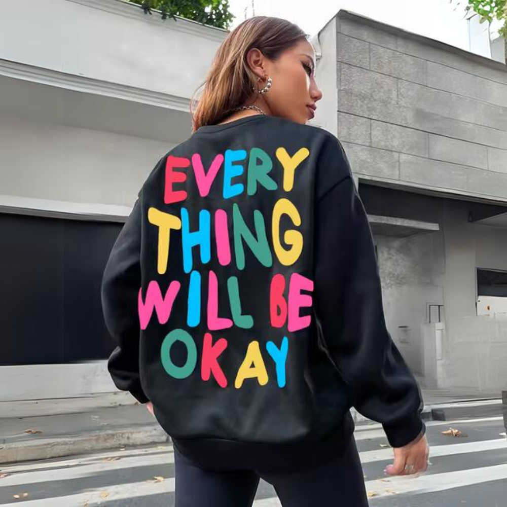 Frida® | Lässig bedrucktes Kapuzen-Sweatshirt