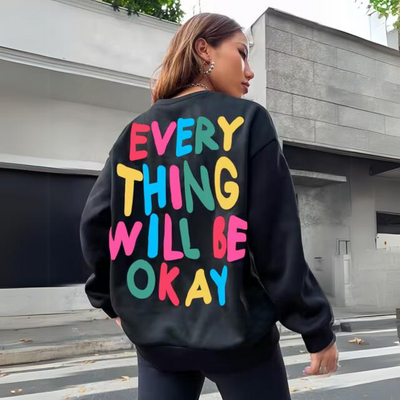 Frida® | Lässig bedrucktes Kapuzen-Sweatshirt