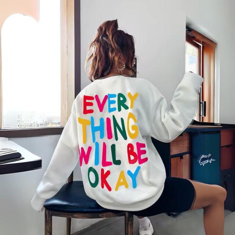 Frida® | Lässig bedrucktes Kapuzen-Sweatshirt