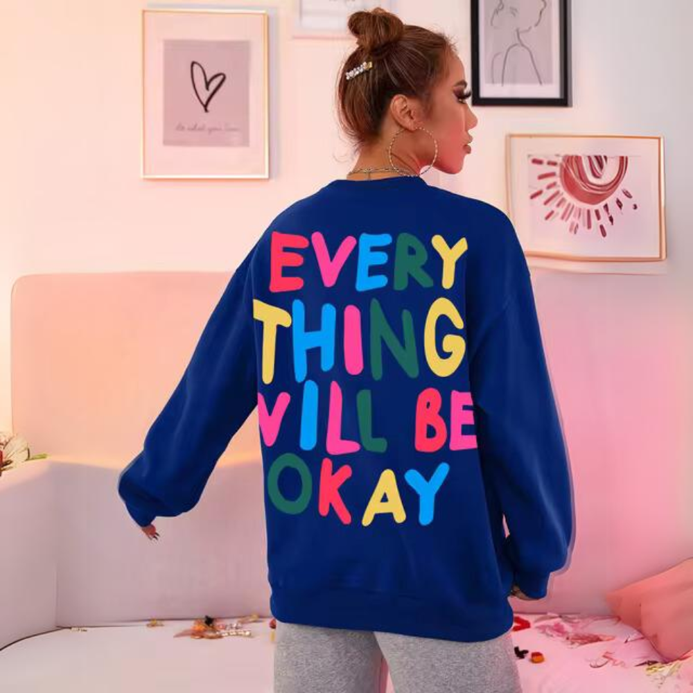 Frida® | Lässig bedrucktes Kapuzen-Sweatshirt