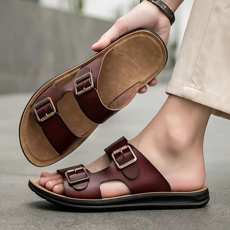Gaspard- Bequeme und Stilvolle Vegan Ledersandalen für Herren