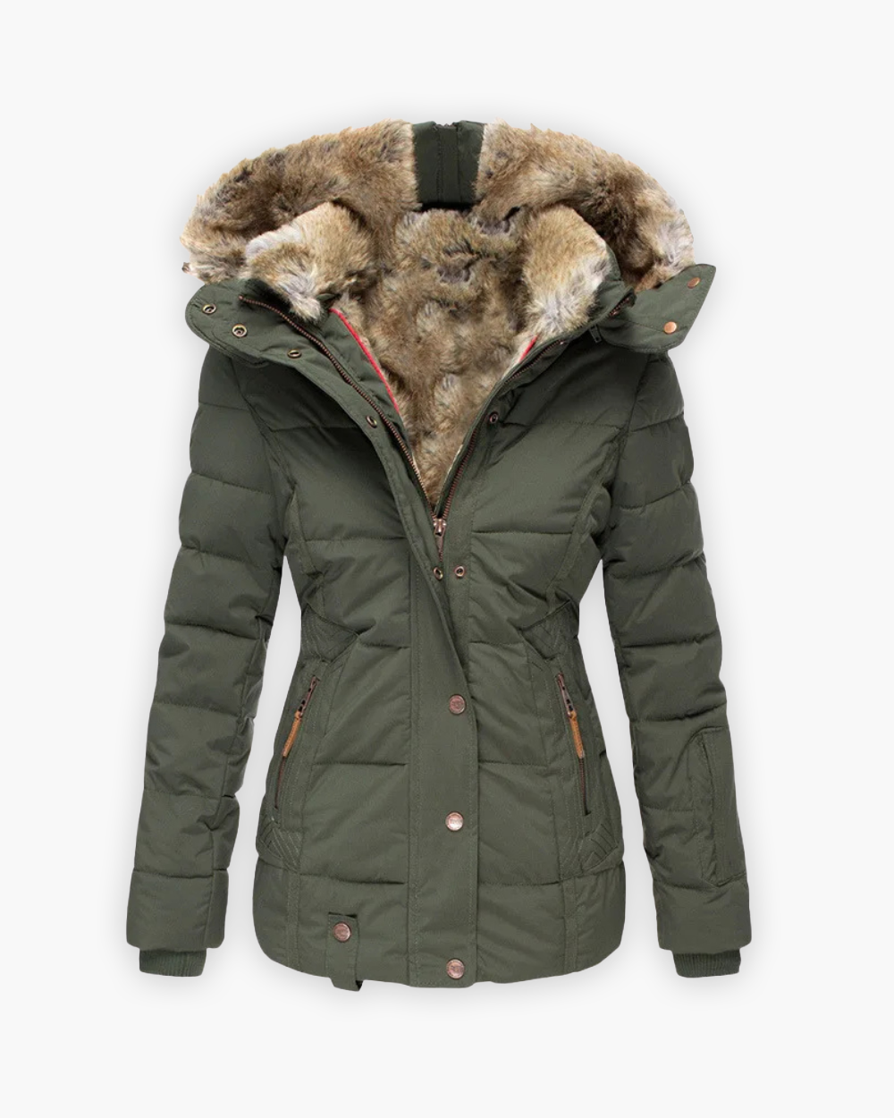 Friederike | Steppjacke mit Fellfutter