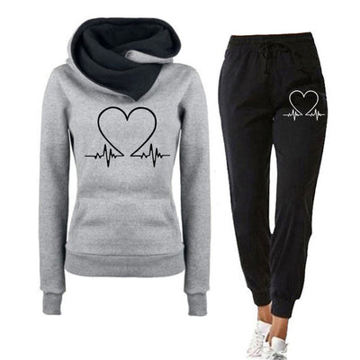 Heartbeat - elegantes damen-joggingset mit bequemer hose