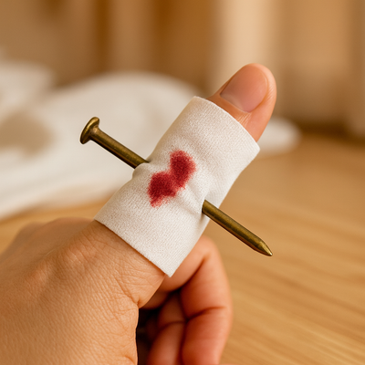 Halloween-Streich mit künstlichen Nägeln – Gruselige Trick-Requisite für Partys