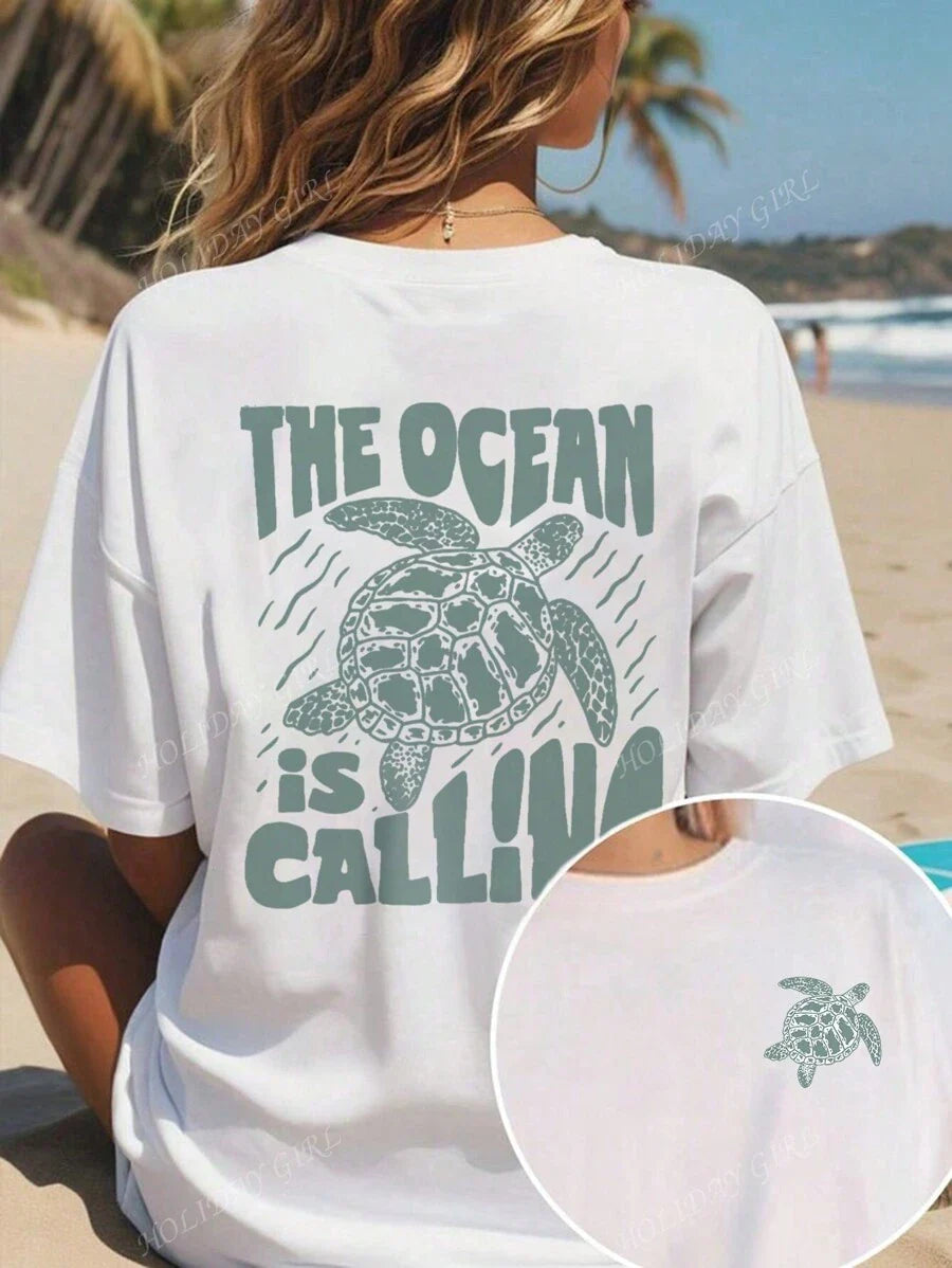 Hedwig – Grafikprint Damen T-Shirt Kirschmotiv Locker Und Modisch