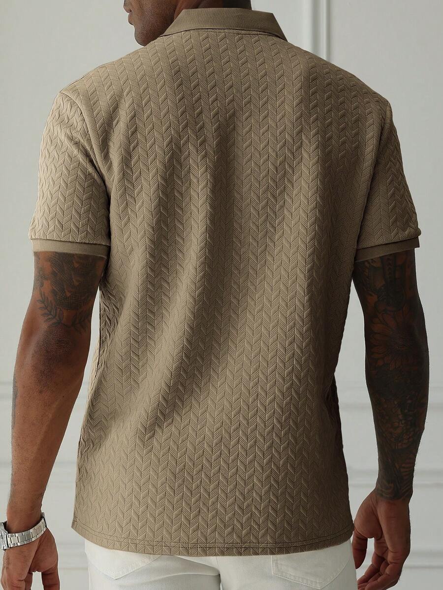 Heinrich – Kurzarm Polo Herren Unicolor Für Golf Und Herbst