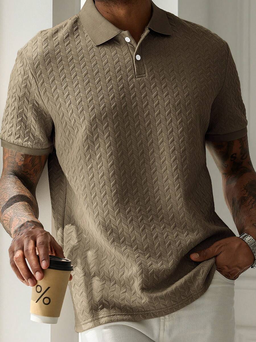 Heinrich – Kurzarm Polo Herren Unicolor Für Golf Und Herbst